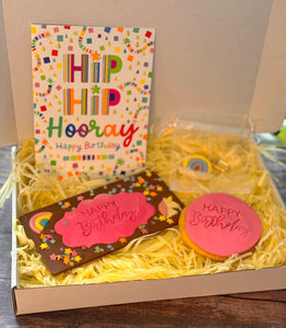 Hip Hip Hooray Birthday Postal Gift Box