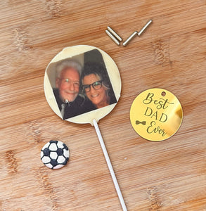 Personalised Father’s Day Photo Lollipop