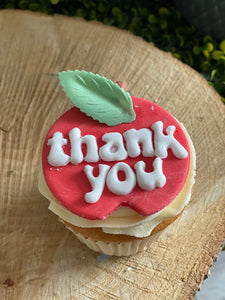 Single ‘Thank You’ Teacher/Teaching Assistant Cupcake - COLLECTION FROM STORE ONLY!
