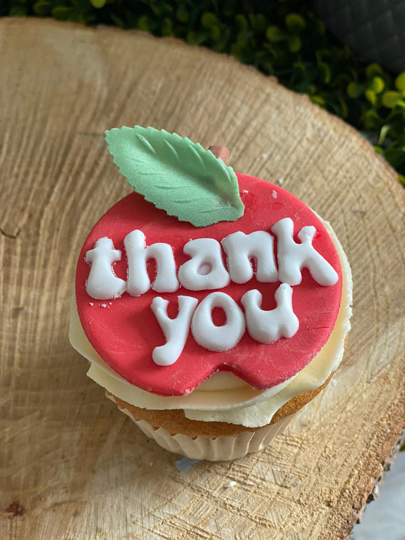 Single ‘Thank You’ Teacher/Teaching Assistant Cupcake - COLLECTION FROM STORE ONLY!